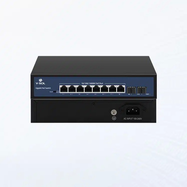 Switch V-SOL V1104-G-S-P 04 cổng POE Gigabit + 01 cổng uplink 1G + 01 SFP