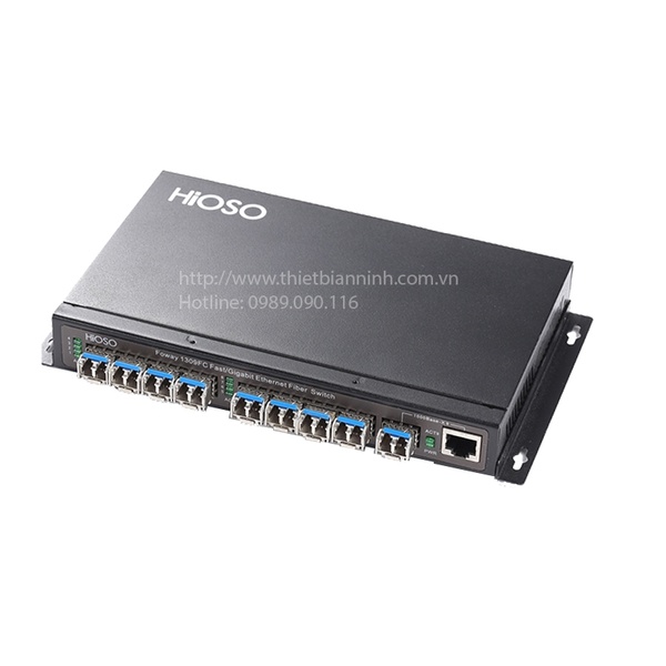 FOWAY1309FC-Switch quang 8 cổng 10/100/1000Mbps + 01 uplink combo gigabit